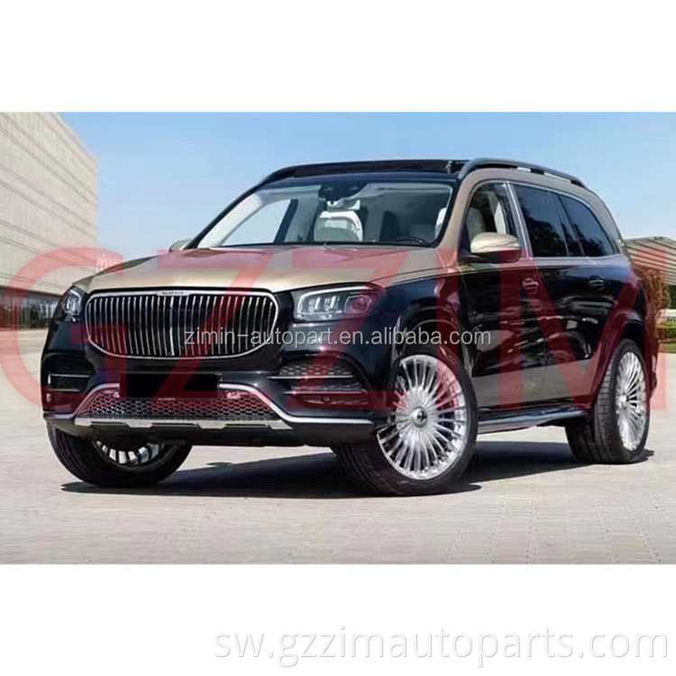 car upgrade facelift fender headlamp front rear bumper bodykit for X167  GLS-class Upgrade To GLS450